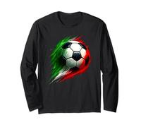 Colorful Effect Tie Dye Ballon de Football Vert/Blanc/Rouge Manche Longue