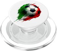 Colorful Effect Tie Dye Ballon de Football Vert/Blanc/Rouge PopSockets PopGrip pour MagSafe