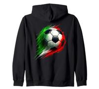 Colorful Effect Tie Dye Ballon de Football Vert/Blanc/Rouge Sweat à Capuche