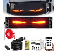 Colorful Eye Lamp Soft Screen for Car Windows, Devil Eyes Car Lights, Blazexel Devil Eyes Light, Car Window Programmable Flexible LED Screen, DIY Car Dynamic LED Smart Colorful Eye Lamp (120 * 595mm)