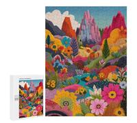 Colorful Fantasy Landscape Puzzle 1000 Pièces Educa Jouet en Bois Cadeau Unique Décoration Intérieure Jeu Éducatif Challenge Toy Adultes Et Enfants À Partir De 14 Ans 500 PCS