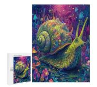 Colorful Fantasy Snail Artwork Puzzle 1000 Pièces Educa Jouet en Bois Cadeau Unique Décoration Intérieure Jeu Éducatif Challenge Toy Adultes Et Enfants À Partir De 14 Ans 500 PCS