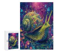 Colorful Fantasy Snail Artwork Puzzle 1000 Pièces Educa Jouet en Bois Cadeau Unique Décoration Intérieure Jeu Éducatif Challenge Toy Adultes Et Enfants À Partir De 14 Ans 300 PCS