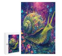 Colorful Fantasy Snail Artwork Puzzle 1000 Pièces Educa Jouet en Bois Cadeau Unique Décoration Intérieure Jeu Éducatif Challenge Toy Adultes Et Enfants À Partir De 14 Ans 1000 PCS