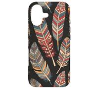 Colorful Feathers Native American Tribal Art Graphic Coque pour iPhone 17