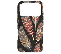 Colorful Feathers Native American Tribal Art Graphic Coque pour iPhone 17 Pro