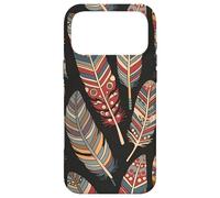 Colorful Feathers Native American Tribal Art Graphic Coque pour iPhone 17 Pro Max