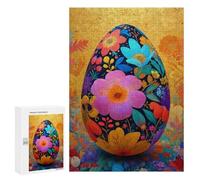 Colorful Floral Egg Artwork Puzzle 1000 Pièces Educa Jouet en Bois Cadeau Unique Décoration Intérieure Jeu Éducatif Challenge Toy Adultes Et Enfants À Partir De 14 Ans 300 PCS