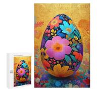Colorful Floral Egg Artwork Puzzle 1000 Pièces Educa Jouet en Bois Cadeau Unique Décoration Intérieure Jeu Éducatif Challenge Toy Adultes Et Enfants À Partir De 14 Ans 1000 PCS