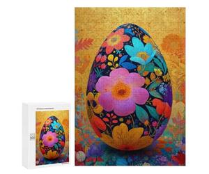 Colorful Floral Egg Artwork Puzzle 1000 Pièces Educa Jouet en Bois Cadeau Unique Décoration Intérieure Jeu Éducatif Challenge Toy Adultes Et Enfants À Partir De 14 Ans 300 PCS