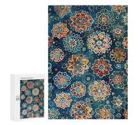 Colorful Floral Fabric Pattern Puzzle 300 Pièces Educa Jouet en Bois Cadeau Unique Décoration Intérieure Jeu Éducatif Challenge Toy Adultes Et Enfants À Partir De 14 Ans 300 PCS