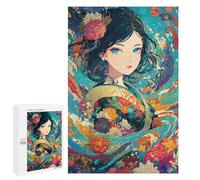 Colorful Floral Fantasy Artwork Puzzle 1000 Pièces Educa Jouet en Bois Cadeau Unique Décoration Intérieure Jeu Éducatif Challenge Toy Adultes Et Enfants À Partir De 14 Ans 1000 PCS