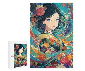 Colorful Floral Fantasy Artwork Puzzle 1000 Pièces Educa Jouet en Bois Cadeau Unique Décoration Intérieure Jeu Éducatif Challenge Toy Adultes Et Enfants À Partir De 14 Ans 1000 PCS