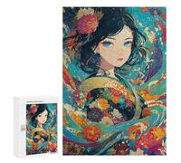 Colorful Floral Fantasy Artwork Puzzle 300 Pièces Educa Jouet en Bois Cadeau Unique Décoration Intérieure Jeu Éducatif Challenge Toy Adultes Et Enfants À Partir De 14 Ans 300 PCS