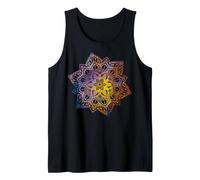 Colorful Floral Mandala Sacred Fractal Geometry Good Vibe Débardeur