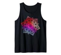 Colorful Floral Mandala Sacred Fractal Geometry Good Vibe Débardeur