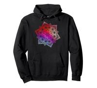 Colorful Floral Mandala Sacred Fractal Geometry Good Vibe Sweat à Capuche
