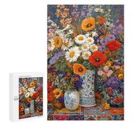 Colorful Floral Still Life-1 Puzzle 1000 Pièces Educa Jouet en Bois Cadeau Unique Décoration Intérieure Jeu Éducatif Challenge Toy Adultes Et Enfants À Partir De 14 Ans 1000 PCS