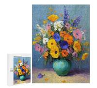 Colorful Flower Bouquet Painting Puzzle 1000 Pièces Educa Jouet en Bois Cadeau Unique Décoration Intérieure Jeu Éducatif Challenge Toy Adultes Et Enfants À Partir De 14 Ans 500 PCS