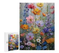 Colorful Flower Garden Painting Puzzle 1000 Pièces Educa Jouet en Bois Cadeau Unique Décoration Intérieure Jeu Éducatif Challenge Toy Adultes Et Enfants À Partir De 14 Ans 500 PCS