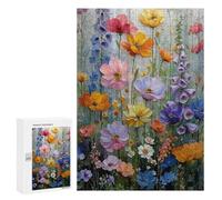 Colorful Flower Garden Painting Puzzle 1000 Pièces Educa Jouet en Bois Cadeau Unique Décoration Intérieure Jeu Éducatif Challenge Toy Adultes Et Enfants À Partir De 14 Ans 300 PCS