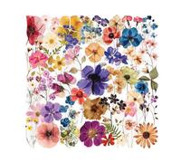Colorful Flower Stickers, Realistic Stationery Decals, Fun Scrapbooking Labels, Journaling Laptop Water Bottle Decoration, Organized Phone Case Kids Craft Accessory, Decorative Gear for Boys, Girls