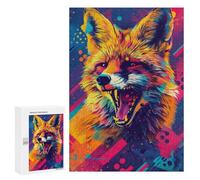 Colorful Fox Art Print-1 Puzzle 1000 Pièces Educa Jouet en Bois Cadeau Unique Décoration Intérieure Jeu Éducatif Challenge Toy Adultes Et Enfants À Partir De 14 Ans 300 PCS