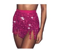 Colorful fruit sequin Fringe jupe Fringe hanches écharpe danse du ventre orgie femmes robe fille (G)