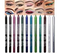 Colorful gel Flash Eyeliner pencil set, Eyeliner et Shadow pencil maquillage des yeux Eyeliner coloré Set de 12 PCS (Kit 05)