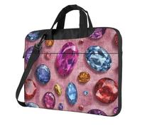 Colorful Gems Jewels In Pink Purple Blue Laptop Bag Laptop Case 15.6 pouces Computer Bags Padded Sleeve Cover For Women Men