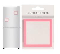 Colorful Glitter Sticky Notes, Self-Stick Notepad Set,45g Right Pads with Paper Office School Accessory Page Marker Aid for Classroom Study Desk Organization Book Annotation Daily Supplies