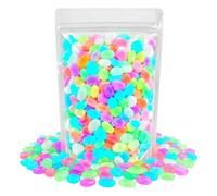 Colorful Glow in the Dark Garden Stones Rocks Pebbles, 2026 Mixed Color Luminous Glow Stones for Outdoor Landscaping, Glowing Pebbles for Garden Pathway Patio Lawn Yard (Colorful,600Pcs)