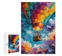 Colorful Hot Air Balloon Ride Puzzle 1000 Pièces Educa Jouet en Bois Cadeau Unique Décoration Intérieure Jeu Éducatif Challenge Toy Adultes Et Enfants À Partir De 14 Ans 1000 PCS