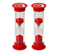 Colorful Hourglass Timers Set, Durable Sand Clock for Time Management | Shatterproof plastic hourglass timer, designed for kids safety, fits for classroom office F