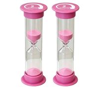 Colorful Hourglass Timers Set, Durable Sand Clock for Time Management | Shatterproof plastic hourglass timer, designed for kids safety, fits for classroom office C