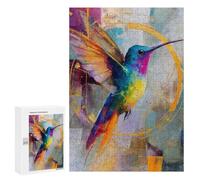 Colorful Hummingbird Painting-1 Puzzle 1000 Pièces Educa Jouet en Bois Cadeau Unique Décoration Intérieure Jeu Éducatif Challenge Toy Adultes Et Enfants À Partir De 14 Ans 300 PCS
