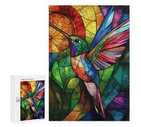 Colorful Hummingbird Stained Glass Puzzle 1000 Pièces Educa Jouet en Bois Cadeau Unique Décoration Intérieure Jeu Éducatif Challenge Toy Adultes Et Enfants À Partir De 14 Ans 300 PCS