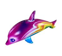 Colorful Inflatable Dolphin - Large Size Dolphin Toy | Water Party Toy | DõlphinFish Inflatable for Pools and Beach, Jumbo Blow-Up Dõlphin Figurine for Summer Parties and Decorations