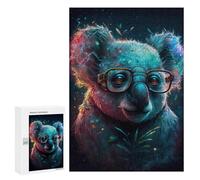 Colorful Koala with Glasses-3 Puzzle 1000 Pièces Educa Jouet en Bois Cadeau Unique Décoration Intérieure Jeu Éducatif Challenge Toy Adultes Et Enfants À Partir De 14 Ans 300 PCS