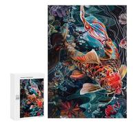Colorful Koi Fish Art Print-1 Puzzle 300 Pièces Educa Jouet en Bois Cadeau Unique Décoration Intérieure Jeu Éducatif Challenge Toy Adultes Et Enfants À Partir De 14 Ans 300 PCS