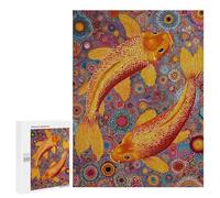 Colorful Koi Fish Painting-13 Puzzle 1000 Pièces Educa Jouet en Bois Cadeau Unique Décoration Intérieure Jeu Éducatif Challenge Toy Adultes Et Enfants À Partir De 14 Ans 500 PCS