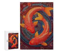 Colorful Koi Fish Painting-14 Puzzle 300 Pièces Educa Jouet en Bois Cadeau Unique Décoration Intérieure Jeu Éducatif Challenge Toy Adultes Et Enfants À Partir De 14 Ans 300 PCS