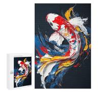 Colorful Koi Fish Painting-2 Puzzle 1000 Pièces Educa Jouet en Bois Cadeau Unique Décoration Intérieure Jeu Éducatif Challenge Toy Adultes Et Enfants À Partir De 14 Ans 1000 PCS