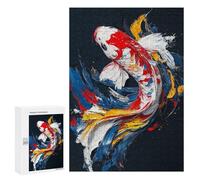 Colorful Koi Fish Painting-2 Puzzle 1000 Pièces Educa Jouet en Bois Cadeau Unique Décoration Intérieure Jeu Éducatif Challenge Toy Adultes Et Enfants À Partir De 14 Ans 300 PCS