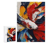 Colorful Koi Fish Painting-3 Puzzle 1000 Pièces Educa Jouet en Bois Cadeau Unique Décoration Intérieure Jeu Éducatif Challenge Toy Adultes Et Enfants À Partir De 14 Ans 300 PCS