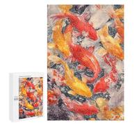 Colorful Koi Fish Painting-8 Puzzle 1000 Pièces Educa Jouet en Bois Cadeau Unique Décoration Intérieure Jeu Éducatif Challenge Toy Adultes Et Enfants À Partir De 14 Ans 1000 PCS