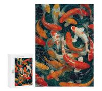 Colorful Koi Fish Painting-9 Puzzle 1000 Pièces Educa Jouet en Bois Cadeau Unique Décoration Intérieure Jeu Éducatif Challenge Toy Adultes Et Enfants À Partir De 14 Ans 300 PCS