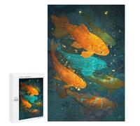 Colorful Koi Fish Swimming-1 Puzzle 1000 Pièces Educa Jouet en Bois Cadeau Unique Décoration Intérieure Jeu Éducatif Challenge Toy Adultes Et Enfants À Partir De 14 Ans 1000 PCS