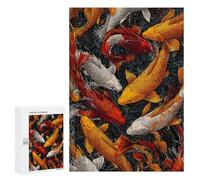 Colorful Koi Fish Swimming Puzzle 300 Pièces Educa Jouet en Bois Cadeau Unique Décoration Intérieure Jeu Éducatif Challenge Toy Adultes Et Enfants À Partir De 14 Ans 300 PCS
