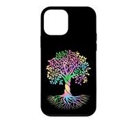 Colorful Life is Really Good Vintage Unique Tree Art Coque pour iPhone 12 Mini